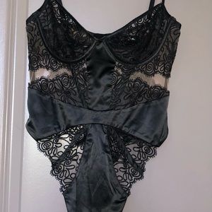 For Love & Lemons Women's Black Bodysuit Size Medium Brand New without Tags